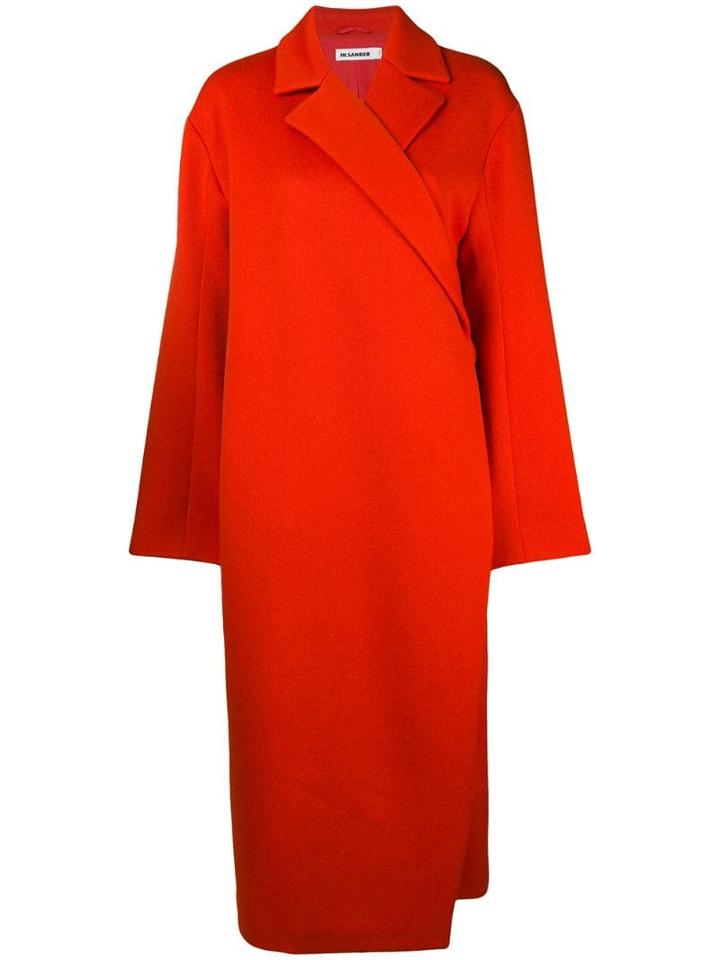 Jil Sander Wrap Around Coat - Yellow