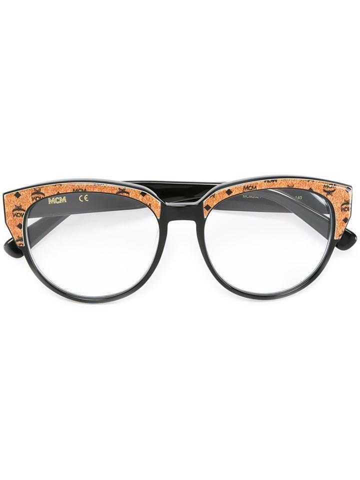 Mcm Logo Oval Frame Sunglasses