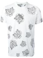 Kenzo Multi Tiger T-shirt, Men's, Size: Large, White, Cotton