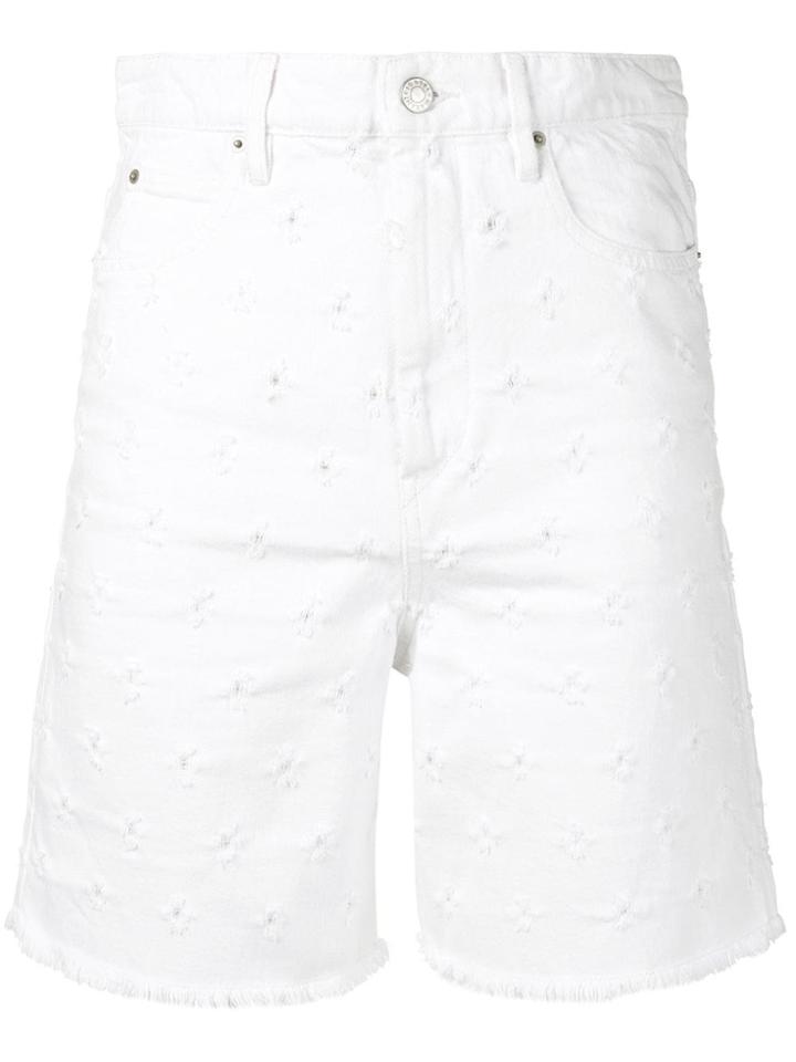 Isabel Marant Étoile Short Denim Shorts - White