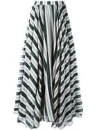 Msgm Striped A-line Maxi Skirt - Multicolour