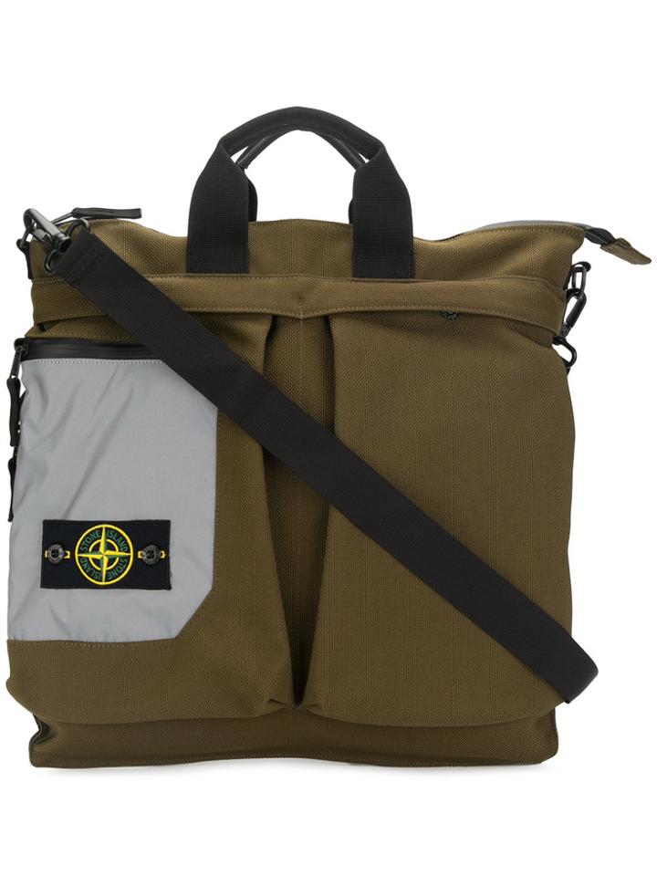 Stone Island Nylon Tela Transformable Tote Bag - Green
