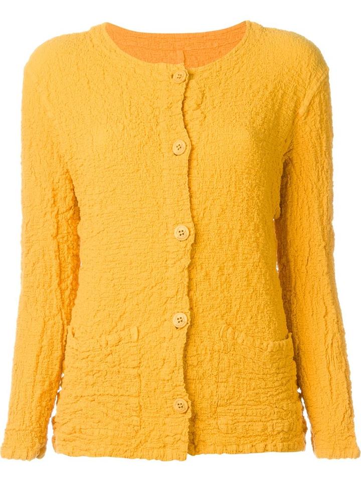 Issey Miyake Cauliflower Textured Button Down Jacket