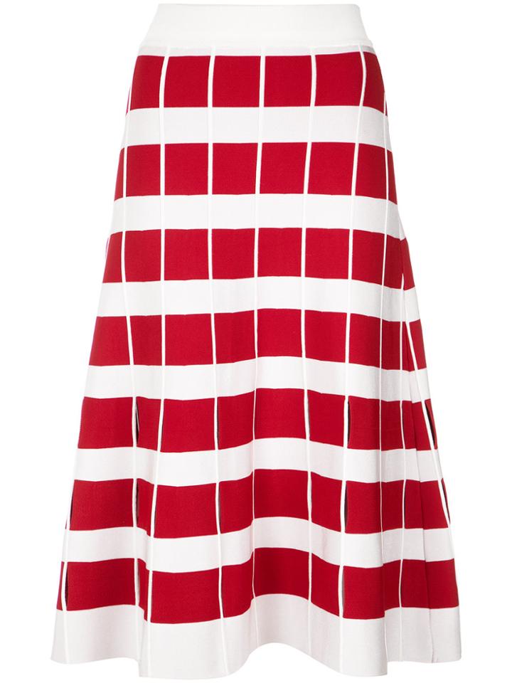 Nk Knit Midi Skirt - Red