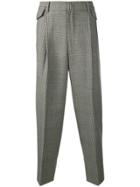Wooyoungmi Houndstooth Check Trousers - Grey