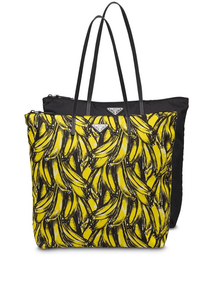 Prada Twin Bag Tote Bag Set - Black