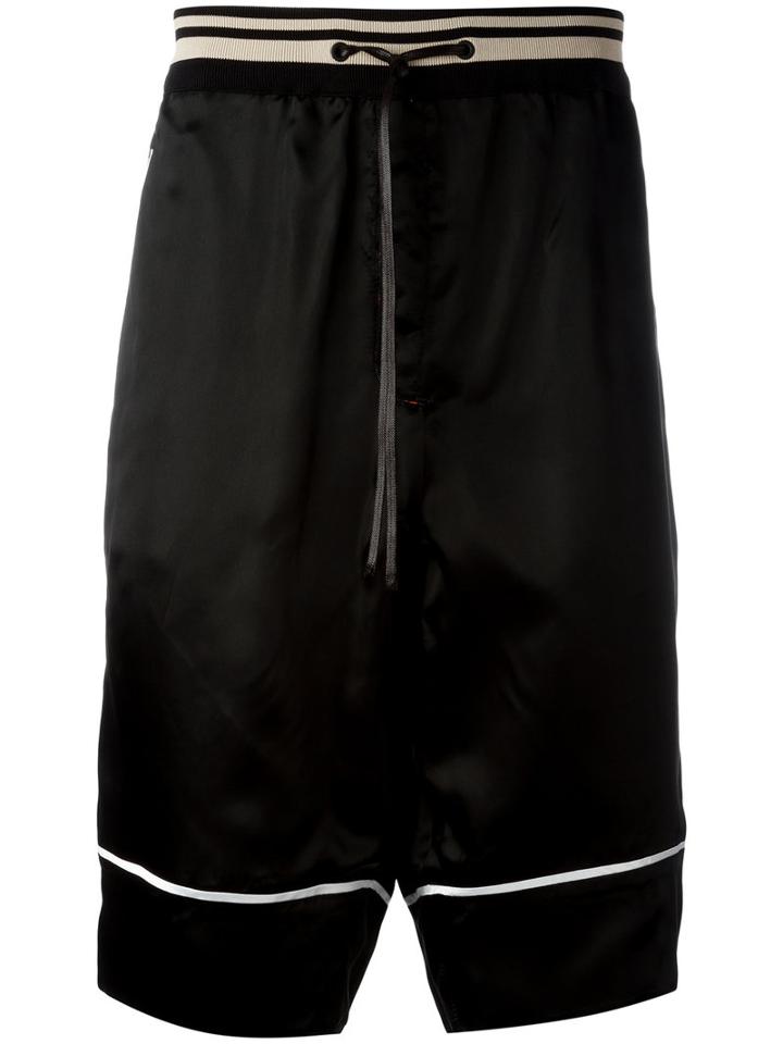 3.1 Phillip Lim Track Shorts, Men's, Size: Large, Black, Cotton/viscose