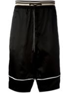 3.1 Phillip Lim Track Shorts, Men's, Size: Large, Black, Cotton/viscose