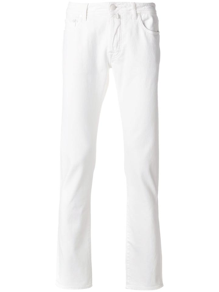 Jacob Cohen Cotton Trousers - White