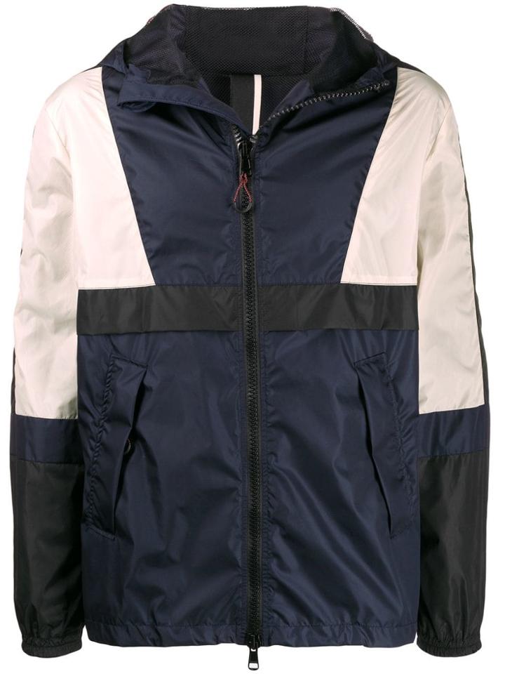 Low Brand Colour Block Hooded Jacket - Blue