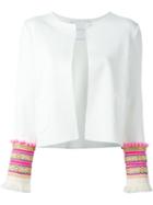 Giada Benincasa Embroidered Cuffs Cropped Jacket