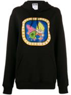 Moschino Graphic Print Hooded Sweater - Black