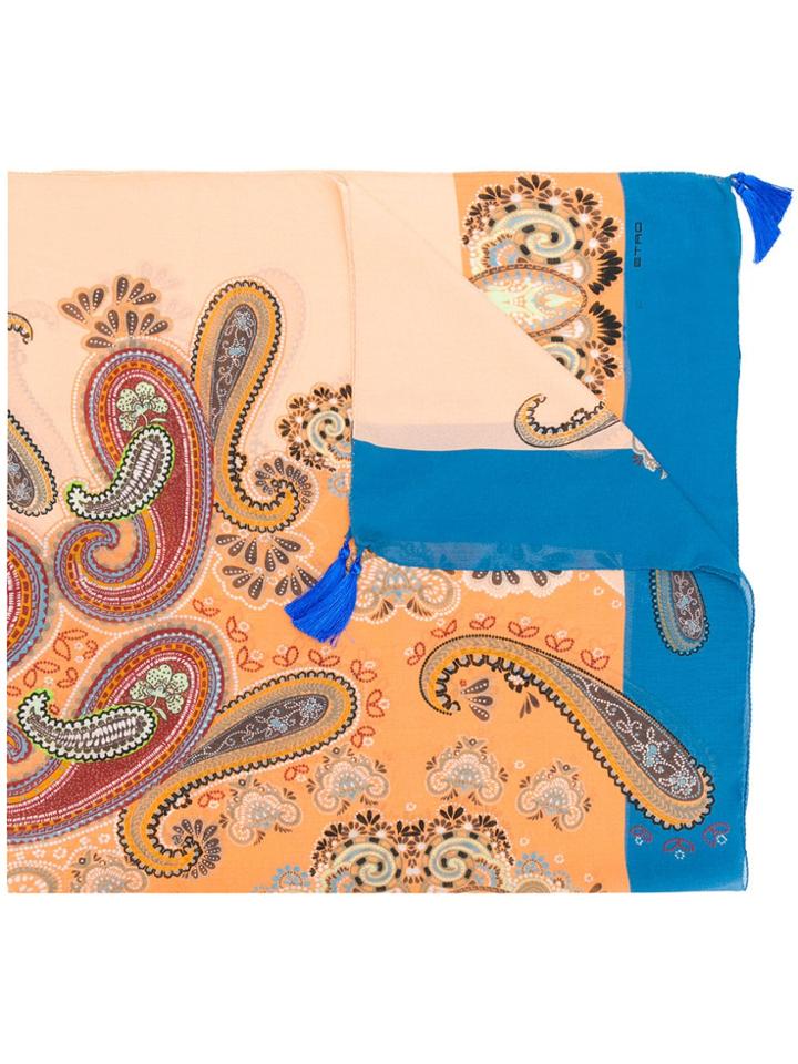 Etro Paisley Print Scarf - Nude & Neutrals