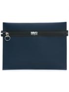 Mm6 Maison Margiela Zipped Clutch - Blue