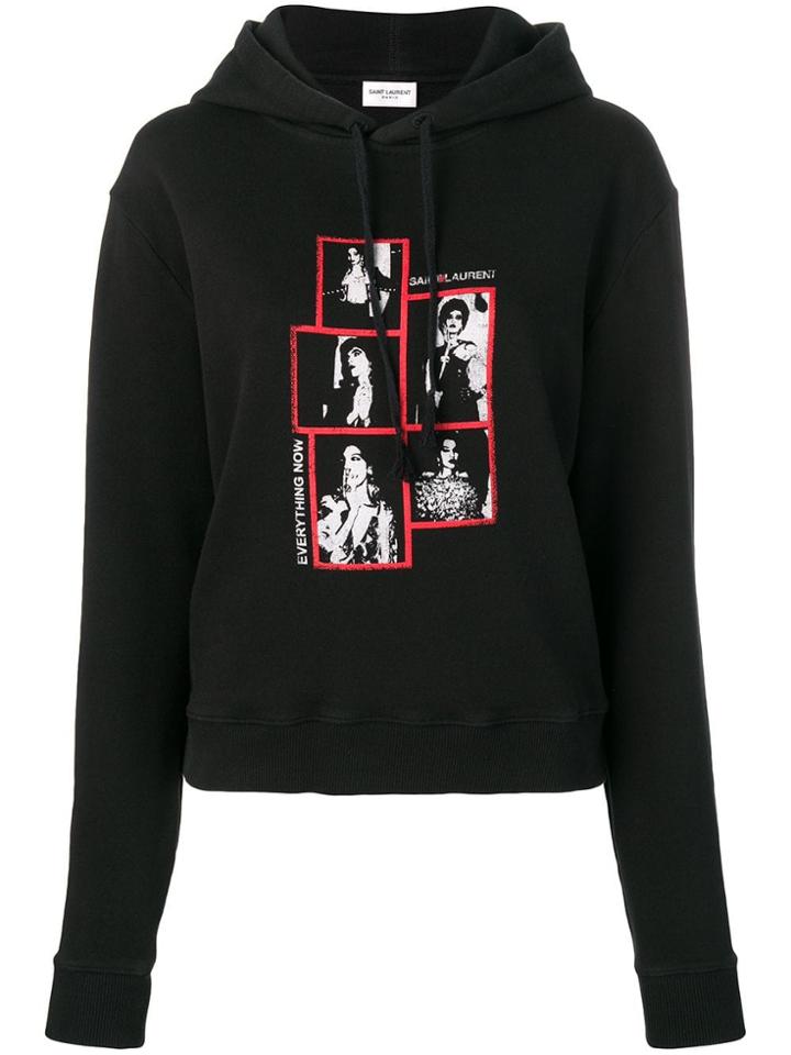 Saint Laurent Everything Now Hoodie - Black