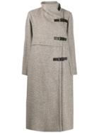 Isabel Marant A-line Buckled Coat - Brown