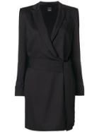 Pinko Wrap Front Mini Dress - Black