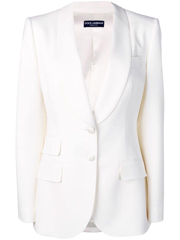 Dolce & Gabbana Single Breasted Blazer - Neutrals