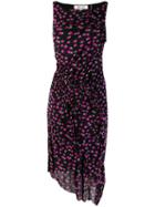 Diane Von Furstenberg Floral Midi Dress - Black