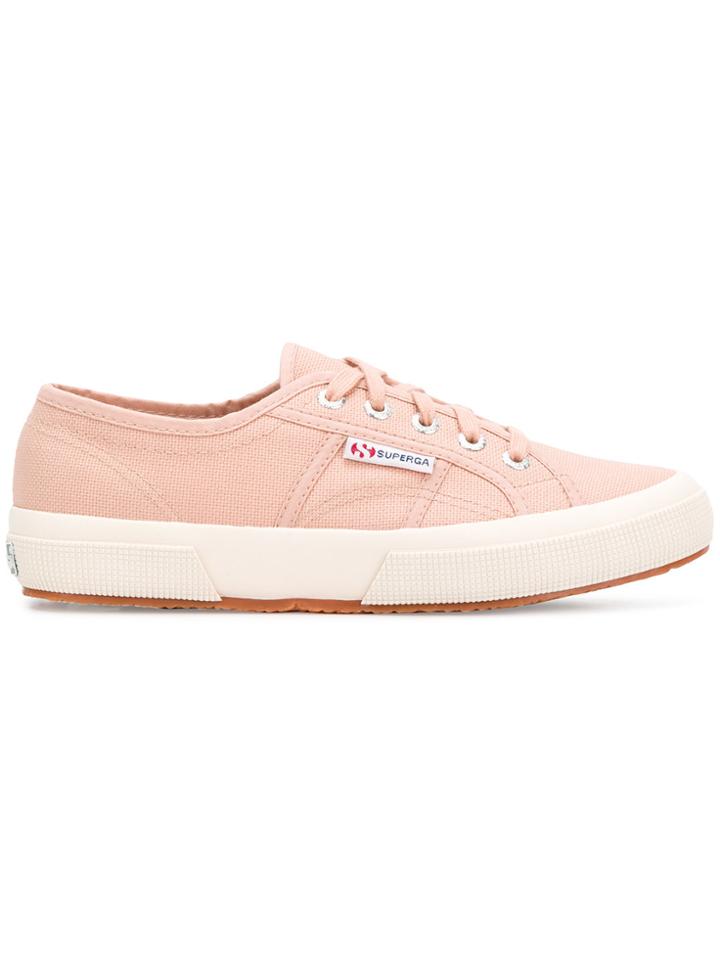 Superga Low Top Flatform Sneakers - Pink & Purple
