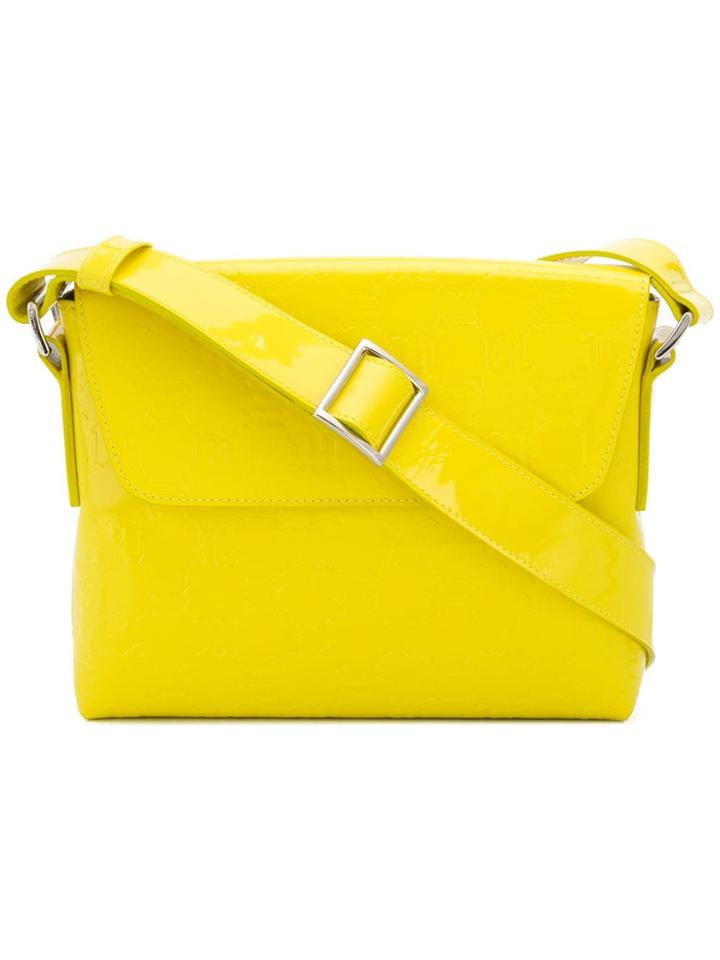 Misbhv Logo Embossed Crossbody Bag - Yellow