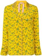 Nº21 Floral Print Long-sleeve Blouse - Yellow