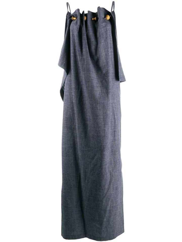 Ports 1961 Ruched Detail Dress - Blue
