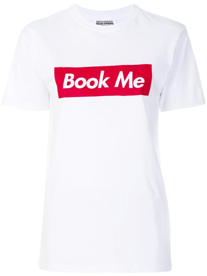 Brognano Book Me T-shirt - White