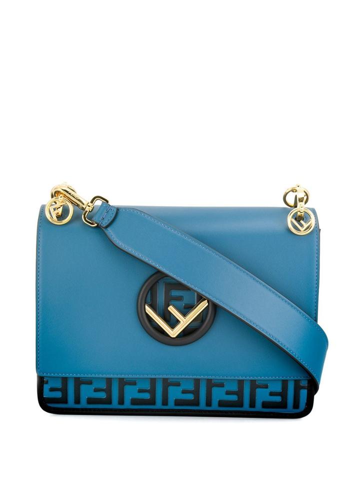 Fendi Monogram Shoulder Bag - Blue