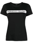 Chanel Vintage Gabrielle Chanel T-shirt - Black