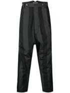 Vivienne Westwood Cropped Striped Trousers - Black