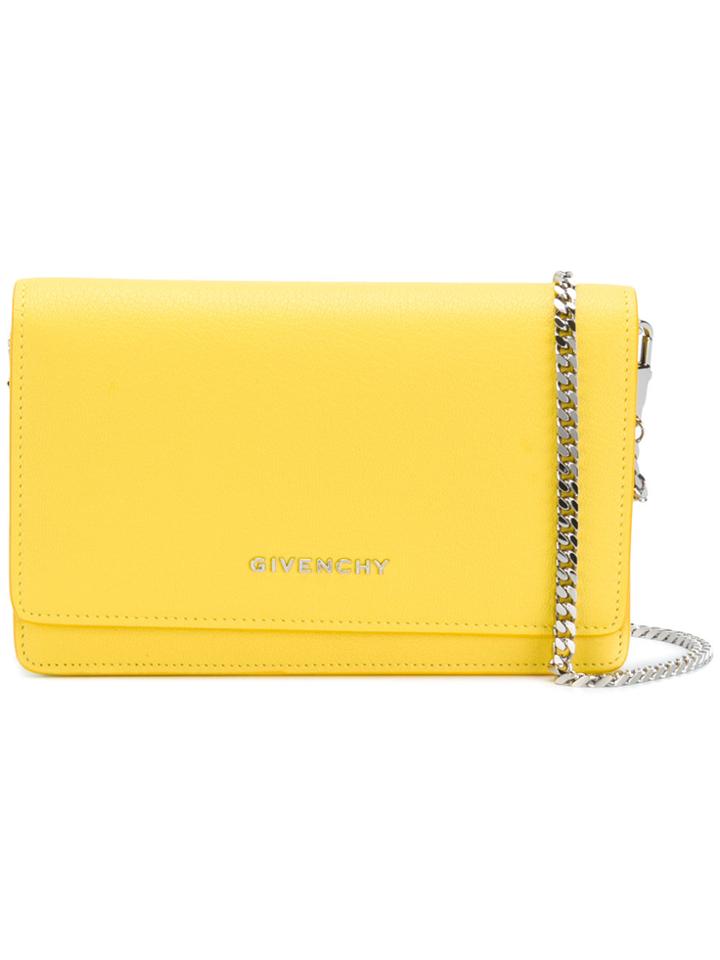 Givenchy Pandora Chain Wallet - Yellow & Orange