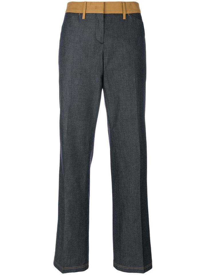 Nº21 Contrast Waist Trousers - Blue