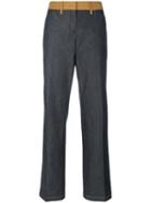 Nº21 Contrast Waist Trousers - Blue