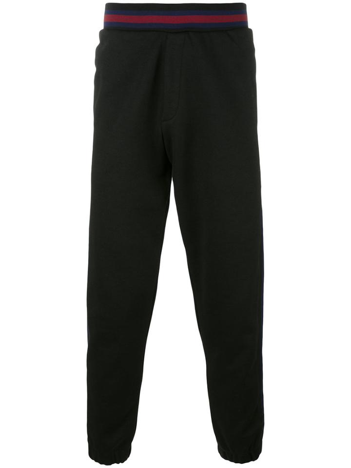 Mcq Alexander Mcqueen Side Stripe Track Pants, Men's, Size: Large, Black, Cotton/polyester