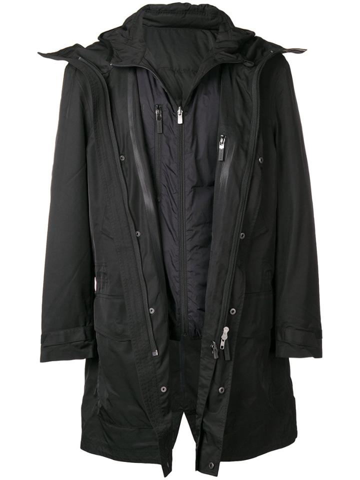 Blackbarrett Layered Coat With Padded Underlayer