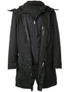 Blackbarrett Layered Coat With Padded Underlayer