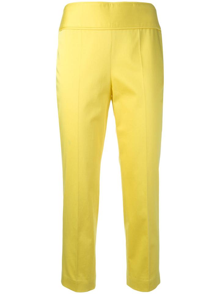 Boutique Moschino Cropped Trousers, Women's, Size: 44, Yellow/orange, Cotton/other Fibers