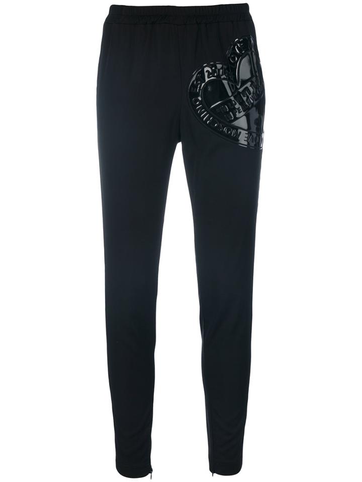 Love Moschino - Vynil Application Trousers - Women - Spandex/elastane/viscose - 42, Black, Spandex/elastane/viscose