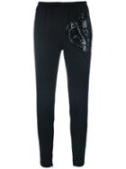 Love Moschino - Vynil Application Trousers - Women - Spandex/elastane/viscose - 42, Black, Spandex/elastane/viscose