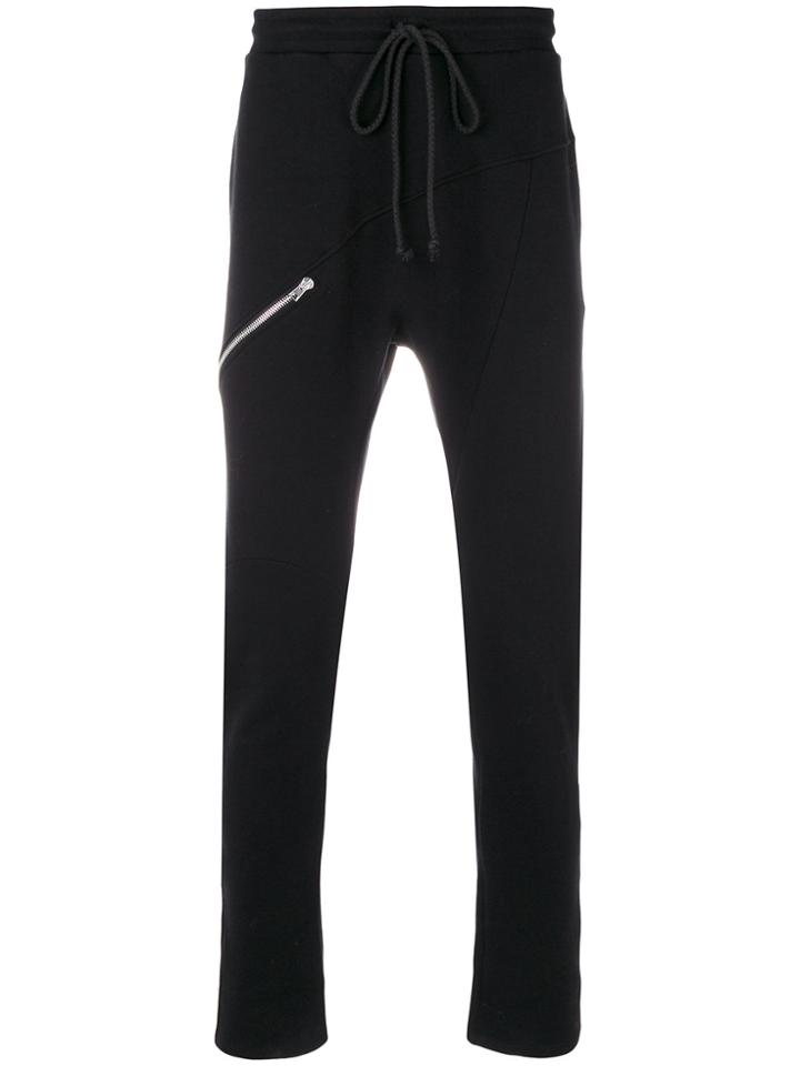 Lost & Found Rooms Zip Detail Sweat Pants - Black