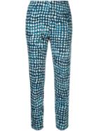 Paule Ka Geometric Print Trousers - Blue