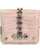 Balenciaga Vintage Metal Embellished Shiny Clutch