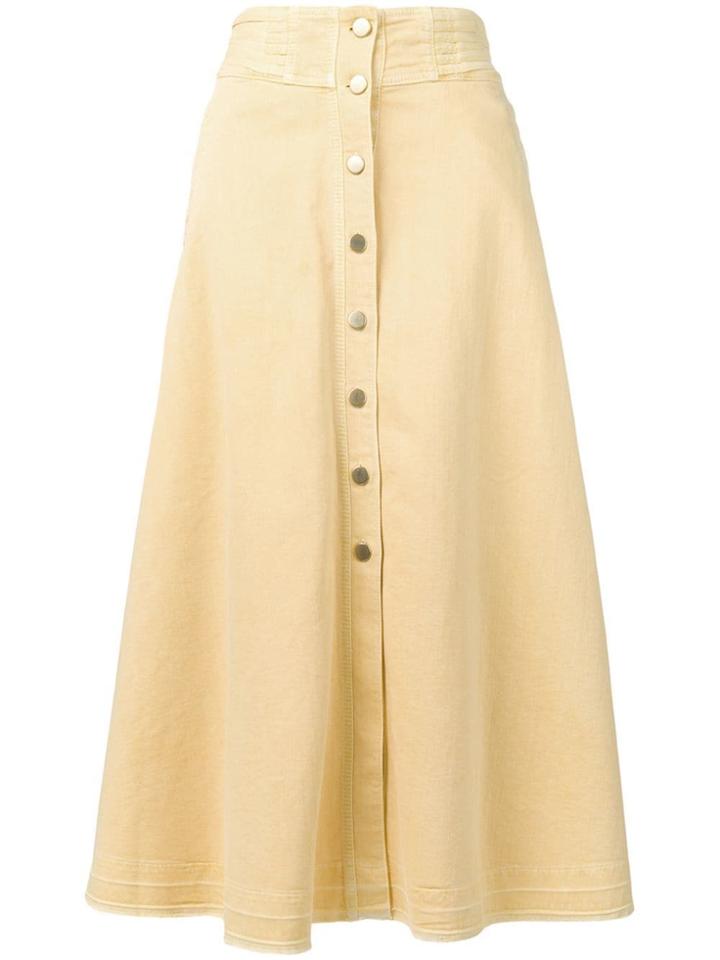 Dorothee Schumacher Flared Midi Skirt - Yellow