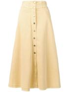 Dorothee Schumacher Flared Midi Skirt - Yellow