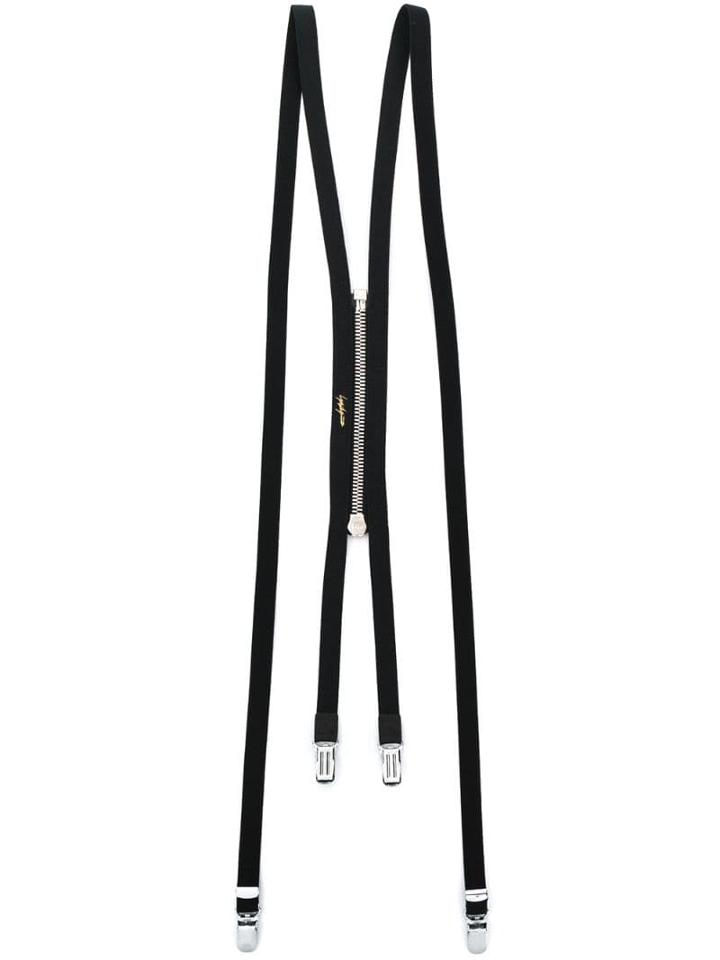 Yohji Yamamoto Zipper Braces - Black