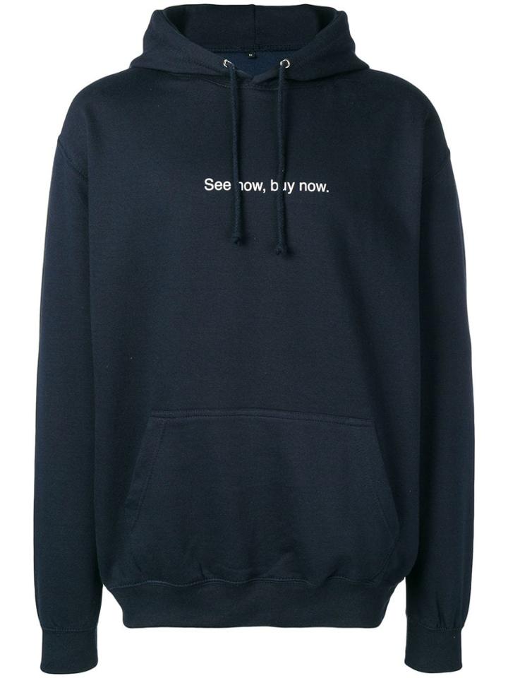 F.a.m.t. See Now Buy Now Hoodie - Blue