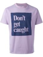 Roundel London 'don't Get Caught' T-shirt, Men's, Size: Large, Pink/purple, Cotton