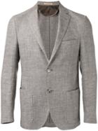 Corneliani Patch Pockets Blazer, Men's, Size: 56, Brown, Linen/flax/virgin Wool/viscose/acetate