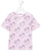 Caroline Bosmans Peacemaker Print T-shirt, Girl's, Size: 6 Yrs, Pink/purple